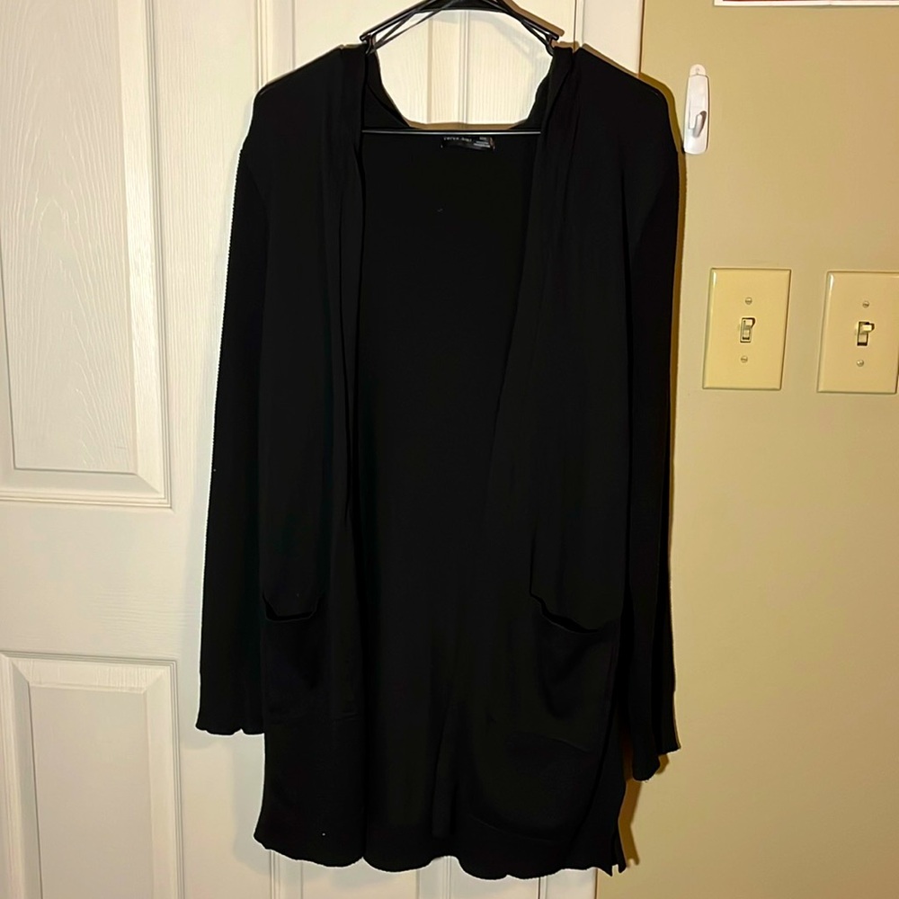 “Verve amí” black long cardigan